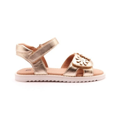 Old Soles Gold Flower Sandals for Girls - Comfortable Kids' Dress Sandals with Floral Design - Perfect for Summer, Parties & Special Occasions