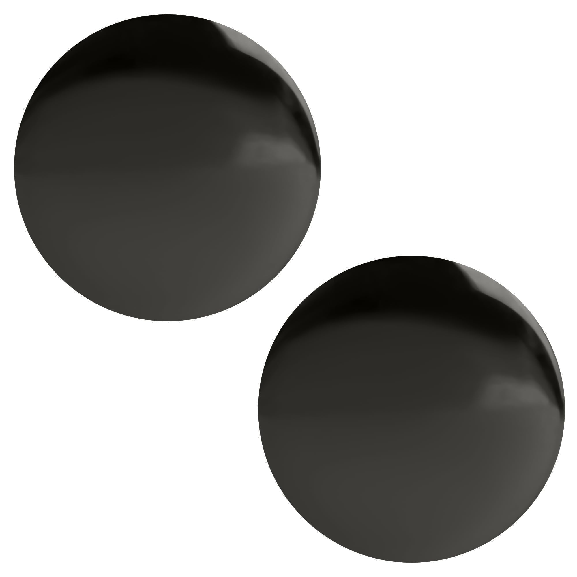 CRL Contemporary Style Gun Metal Finish Back-to-Back Shower Door Knob - Modern Bathroom Hardware for Shower Enclosures and Glass Doors - Perfect for Home Renovation and Spa-Like Bathroom Upgrades