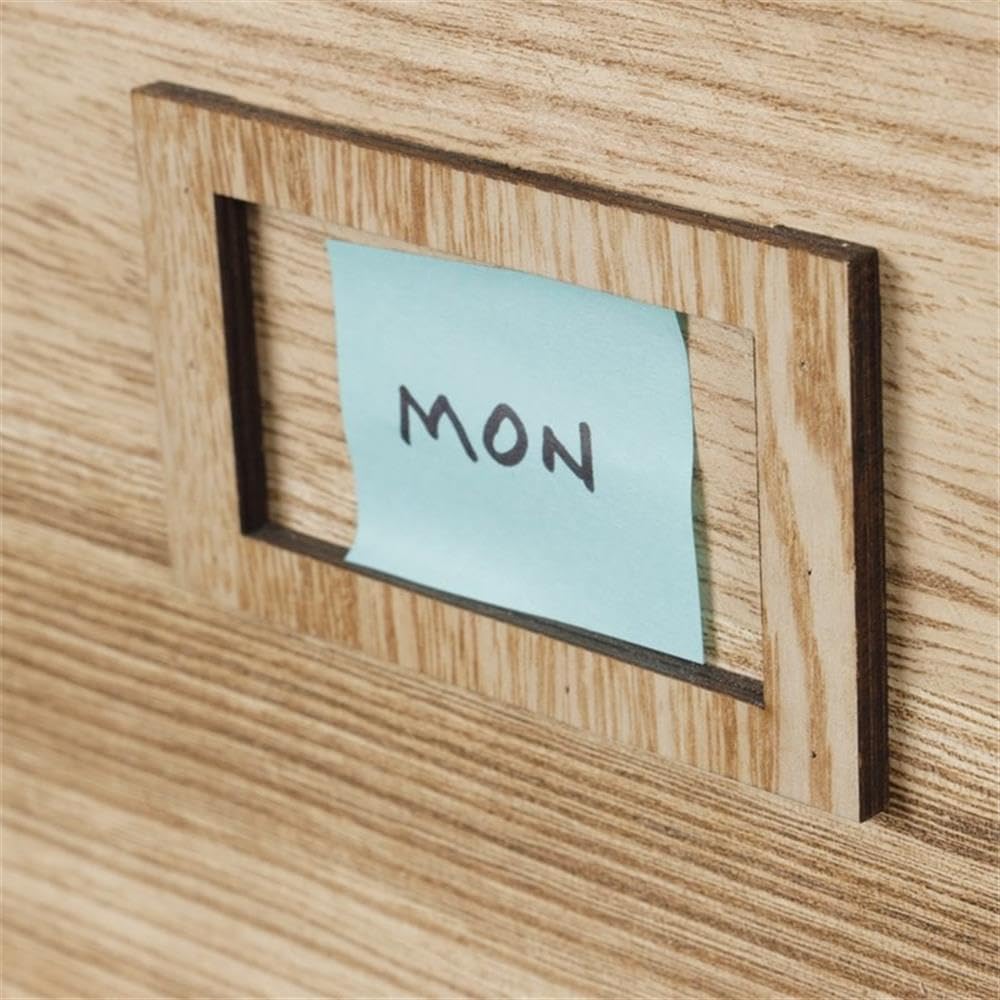 Solid Wood Barn Door Style Corkboard & Key Storage Wall Organizer - American Furniture Classics with Distressed Natural Finish | Perfect for Home Office, Entryway & Farmhouse Decor