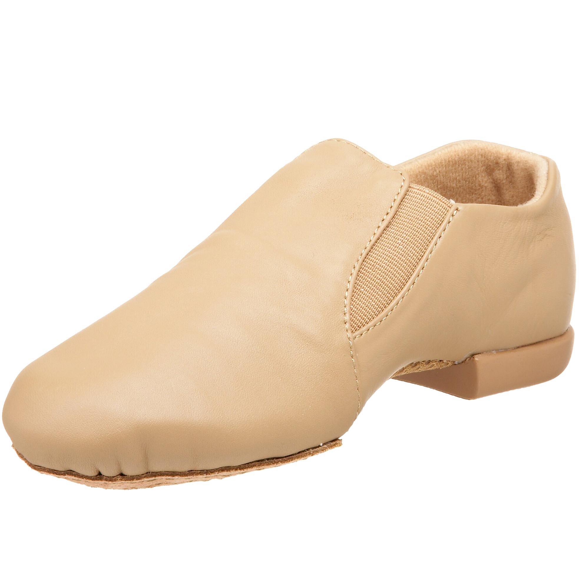 JB600 Caramel Leather Jazz Dance Shoes with Gore for Kids - Perfect for Ballet, Jazz & Tap Classes (Little Kid/Big Kid)