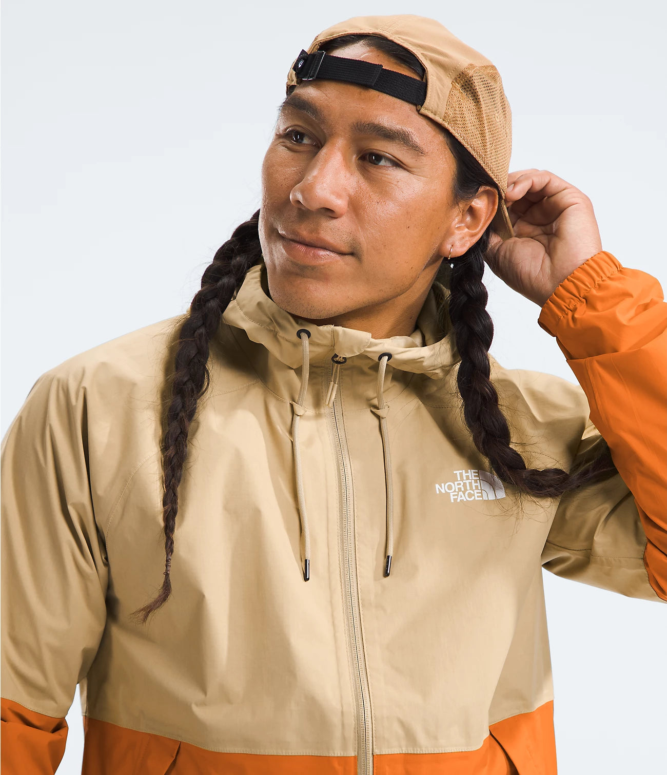 Antora Men's Rain Hoodie - Waterproof Windbreaker Jacket for Outdoor Hiking & Commuting | NF0A7QF3