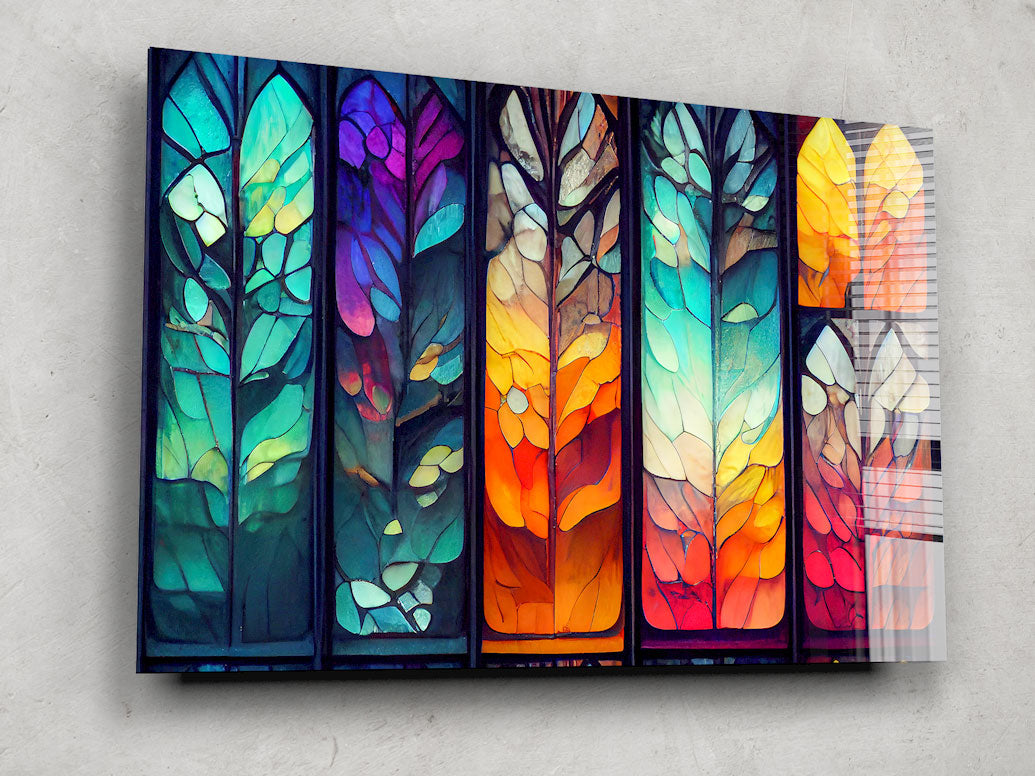 Stained Glass Window Film - Decorative Privacy Window Cling for Home & Office - Perfect for Living Room, Bedroom, Bathroom Windows