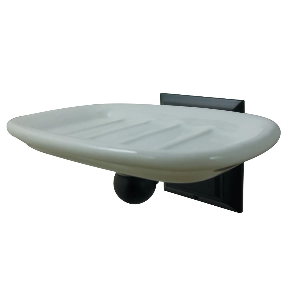 Kingston Brass Millennium Soap Dish 5.5 Inch Oil Rubbed Bronze - Bathroom Vanity Soap Holder for Sink Countertop or Shower Shelf