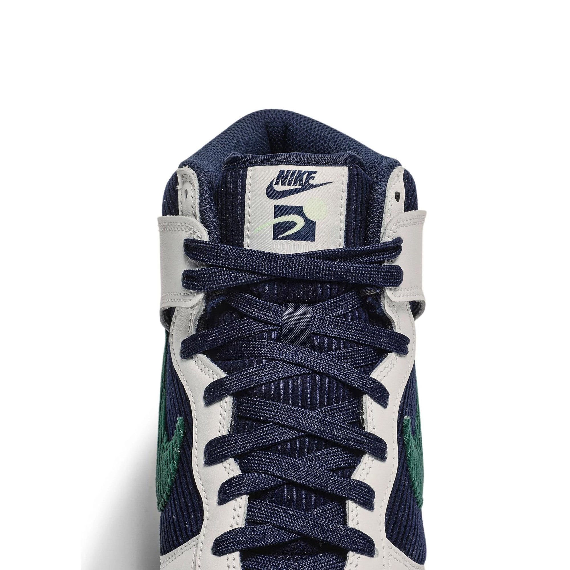 Nike Dunk High 'Sports Specialties White Navy' Retro Basketball Shoes 2021 - Men's Sneakers for Casual Wear, Street Style & Sneaker Collectors