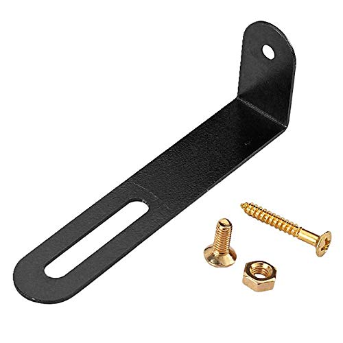 Gold Screw Electric Guitar Scratchplate Bracket with Nut - Replacement Pickguard Support for Gibson/Epiphone Les Paul LP Guitars (Black) - Perfect for DIY Guitar Repair & Pickguard Installation
