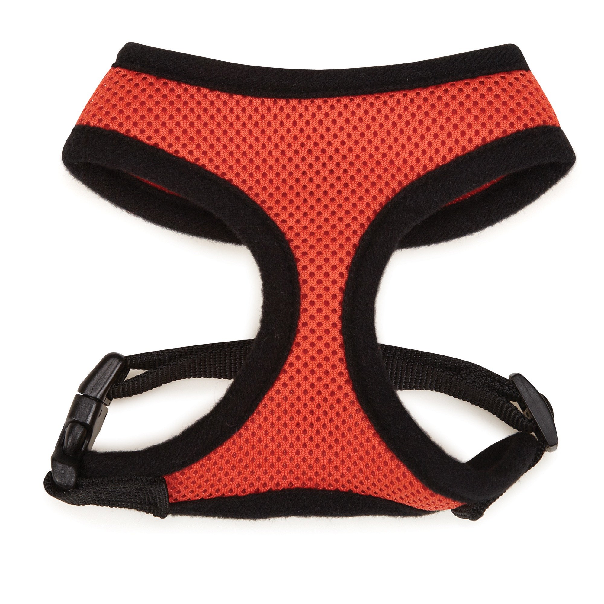 Best Small Orange Mesh Dog Harness - Lightweight & Breathable for Small Dogs - Perfect for Walking, Hiking & Outdoor Adventures