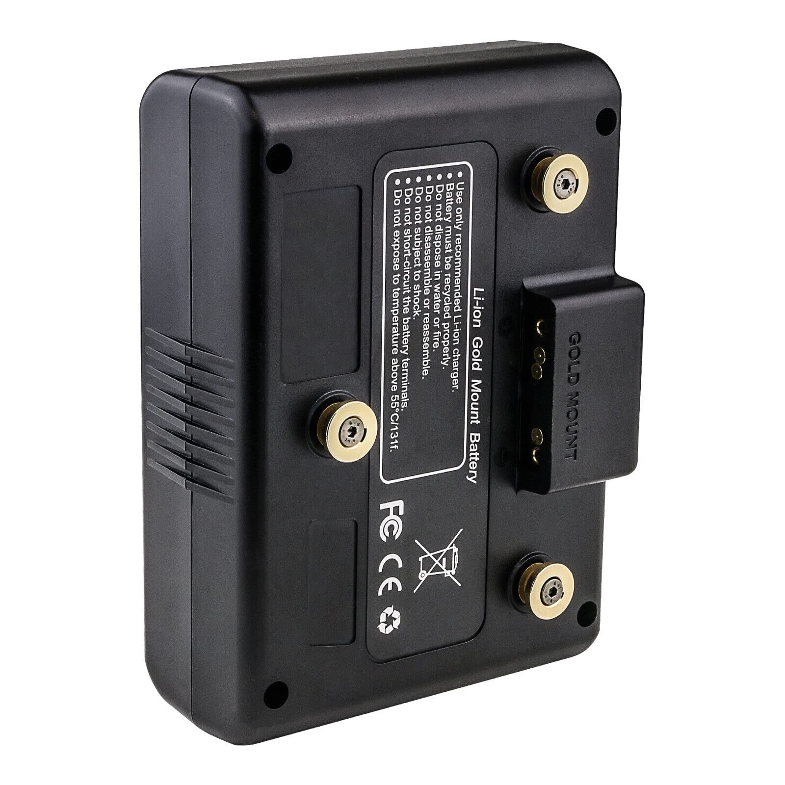 Kastar BP-C160 Gold Mount Battery & Dual D-Tap Charger - Compatible with RED DSMC2 Dragon-X, Scarlet-W & AJA Cion Cameras | Professional Cinema Power Solution for On-Location Shooting & Studio Production