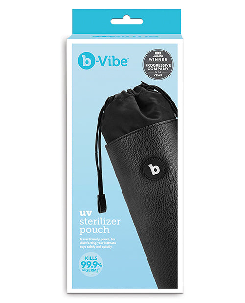 B Vibe UV Sterilizer Bag for Travel - Portable Sanitizing Pouch for Phone, Keys, Wallet & Essentials - Black | Perfect for Airports, Gyms & Daily Disinfection