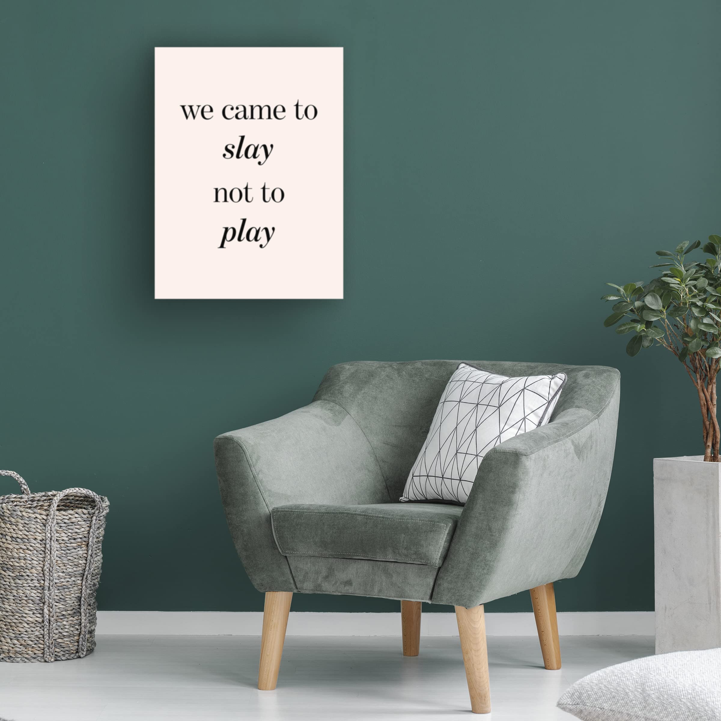 Anna Hambly 'Womxn III' Canvas Wall Art Print - Modern Abstract Female Portrait Painting for Living Room, Bedroom & Office Decor