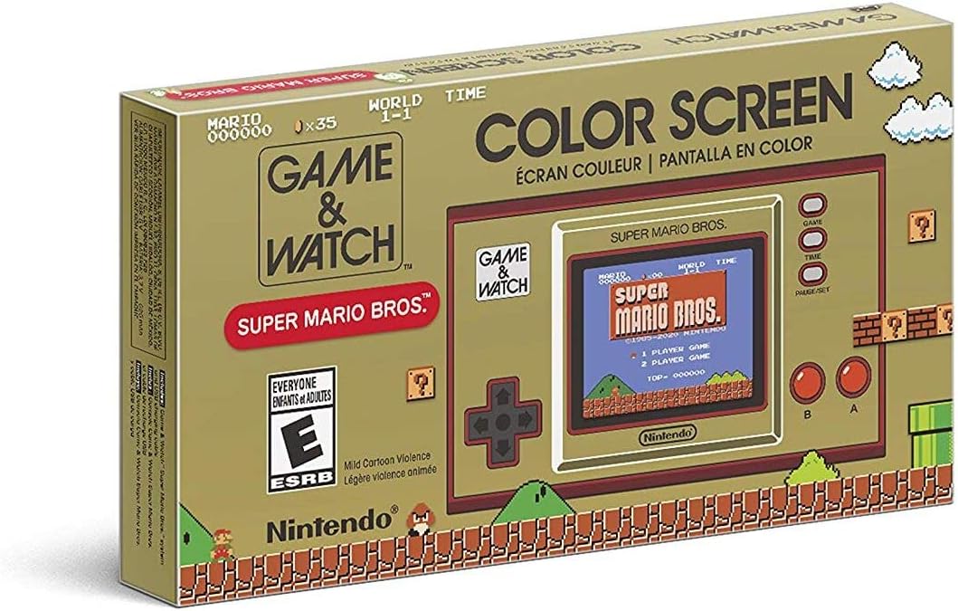Game & Watch: Super Mario Bros - Portable Retro Gaming Console - Perfect for Travel, Gifts & Nostalgic Fun