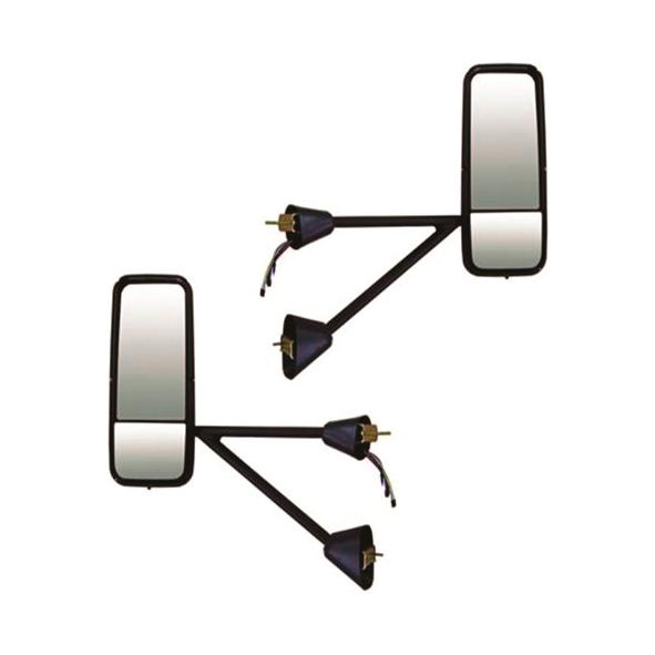 Fortpro Chrome Power Heated Mirror Replacement for Kenworth T660 T600 T800 Trucks - Durable Side View Mirrors for Long Haul Trucking & Winter Driving