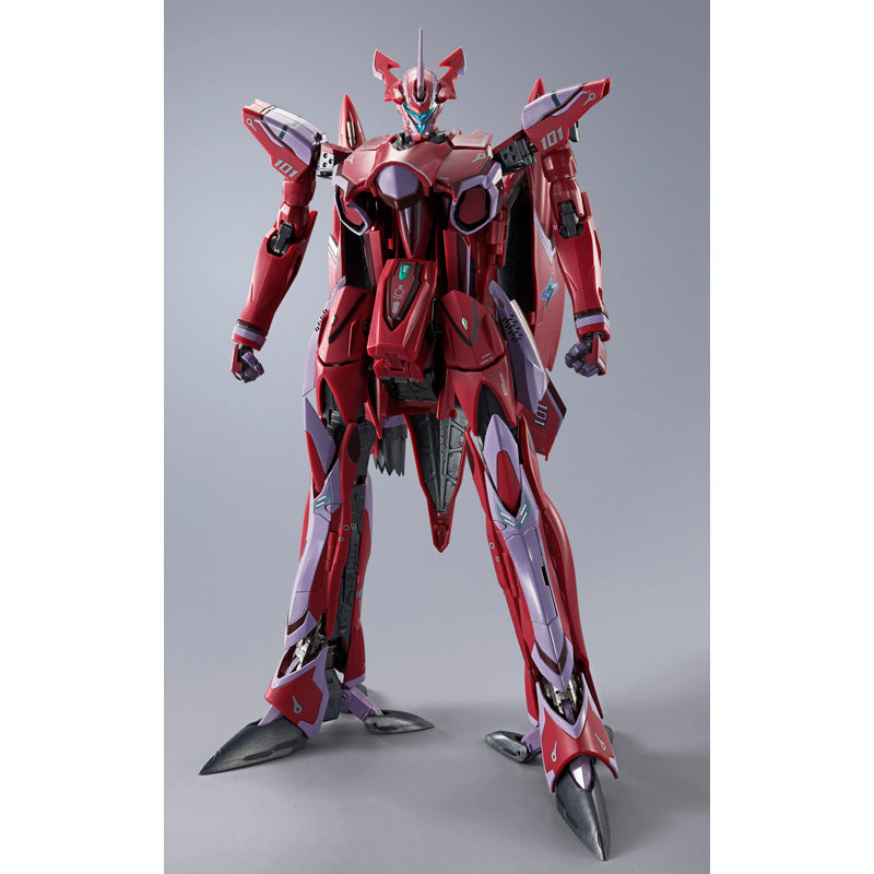 Bandai DX Chogokin Macross Frontier VF-27ySP Super Lucifer Valkyrie (Brera Sterne Use) Revival Ver. Action Figure - Collectible Anime Robot Model for Display & Play