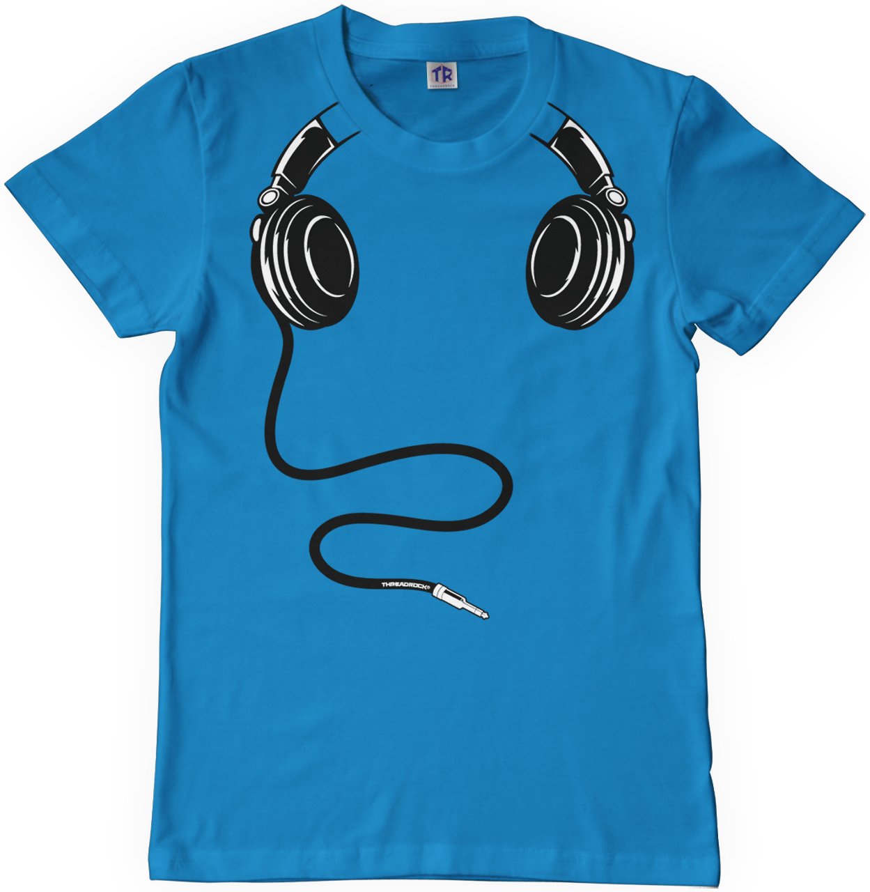Threadrock Big Boys' Headphones Youth T-Shirt - Cool Graphic Tee for Teens, Trendy Cotton Shirt with Headphone Design - Perfect for School, Gaming, Concerts & Casual Wear