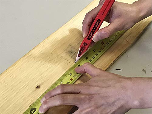 72-Pack Flat Woodworking Pencils for Carpentry & Drafting