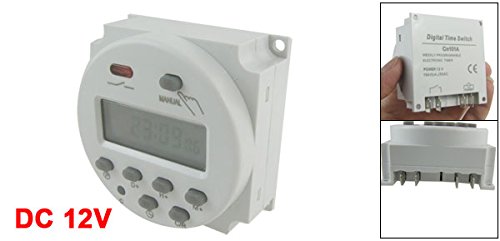 uxcell A12031200ux0078 Digital Programmable Timer Switch - 7-Day Power Relay for Home Automation, Appliances & Lighting Control (Perfect for Energy Saving & Smart Homes)
