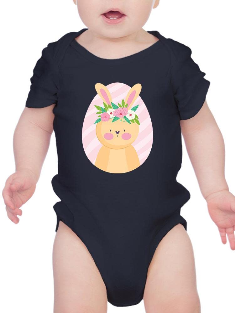 Smartprints Adorable Easter Bunny Garland Bodysuit for Baby - Perfect for Easter Photos, Spring Celebrations & Holiday Family Gatherings