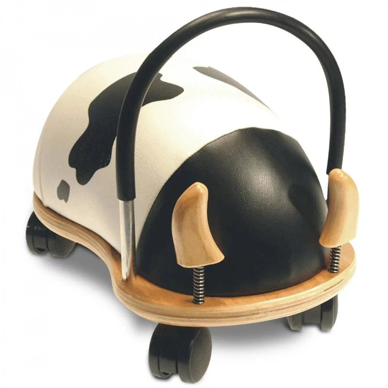 Wheelybug Small Cow Ride-On Toy for Kids – Fun and Safe Push Bike for Indoor & Outdoor Play