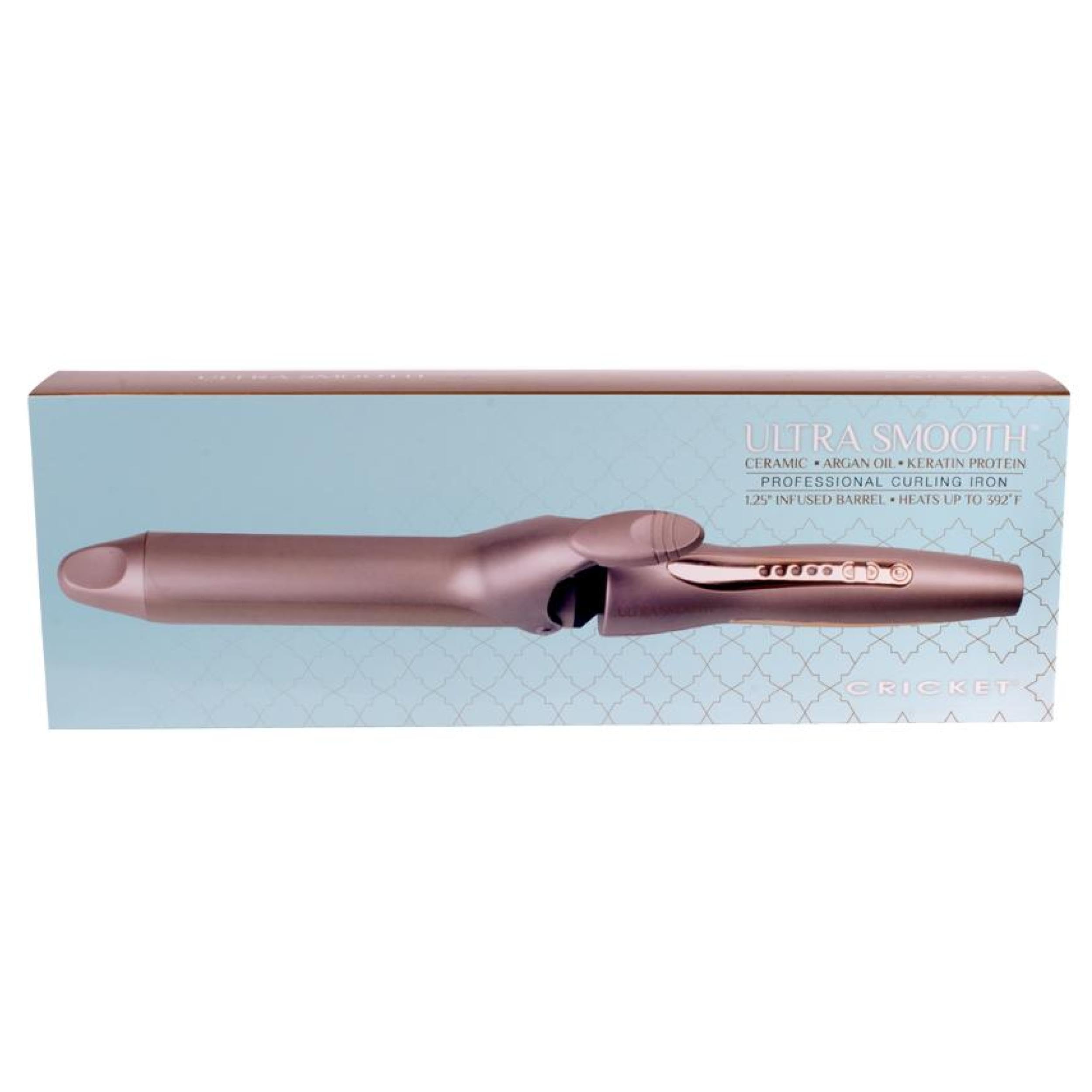 **Cricket Ultra Smooth Curling Iron – 1.25 Inch Barrel for Salon-Quality Waves & Curls – 20oz Professional Hair Styling Tool for Home & Salon Use**    *(Use Case: Perfect for creating long-lasting curls, waves, and voluminous hairstyles for weddings, proms, or everyday glam.)*