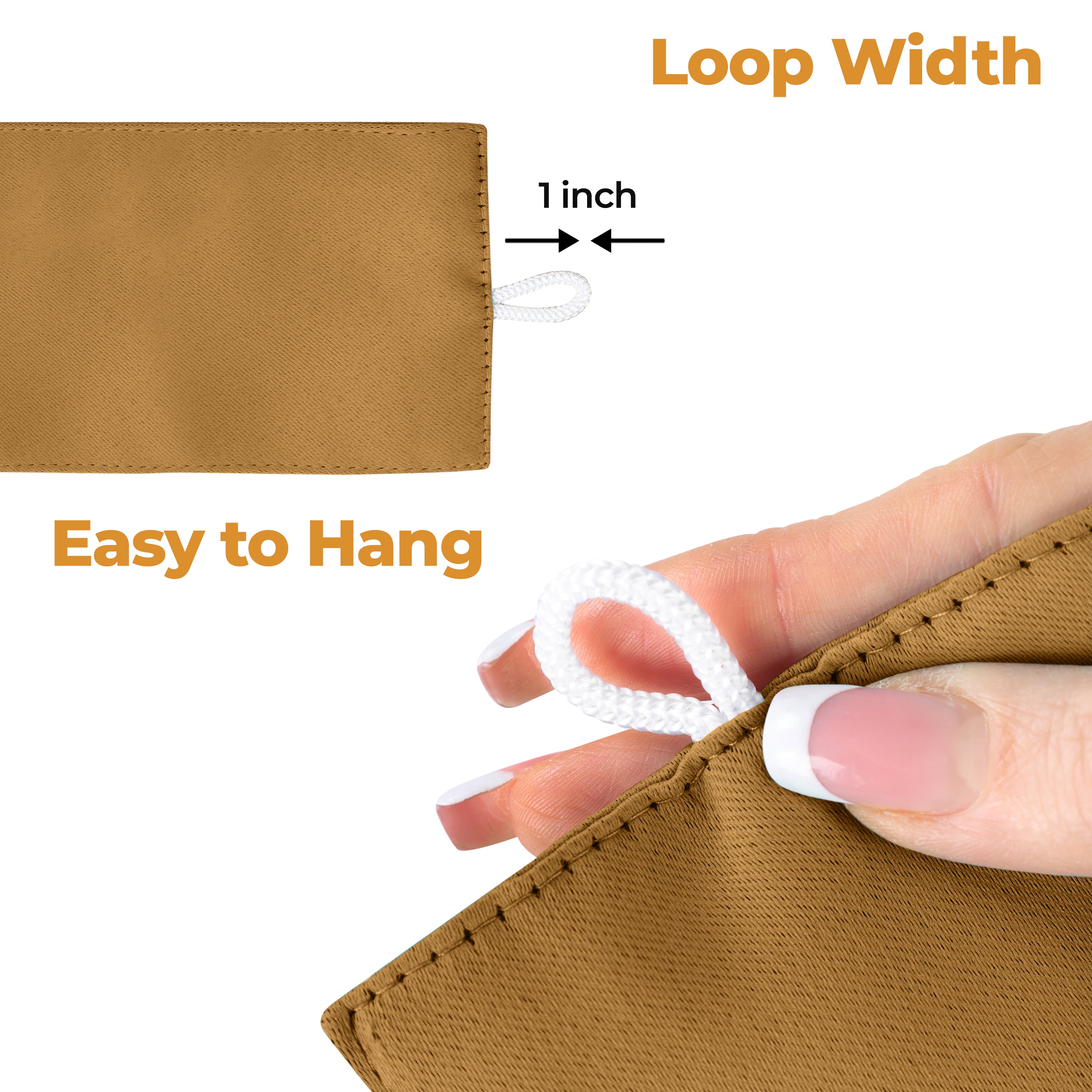 Premium Blackout Curtains Set of 2 - 100% Room Darkening, Machine Washable & Noise Reducing for Bedroom, Nursery & Home Theater