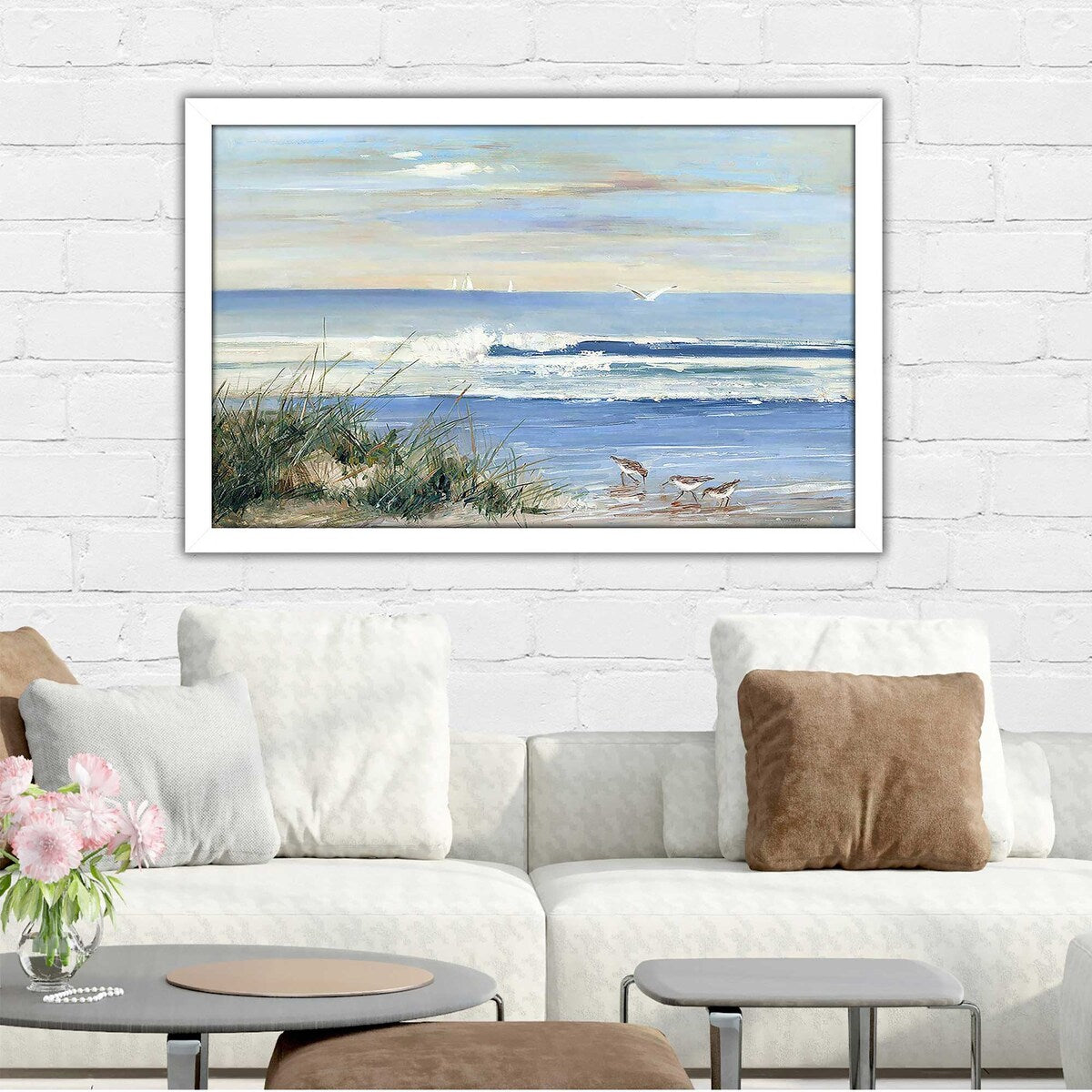 Stylish Beach Combers Print Acrylic Wall Art - Perfect for Coastal, Nautical & Beach House Decor