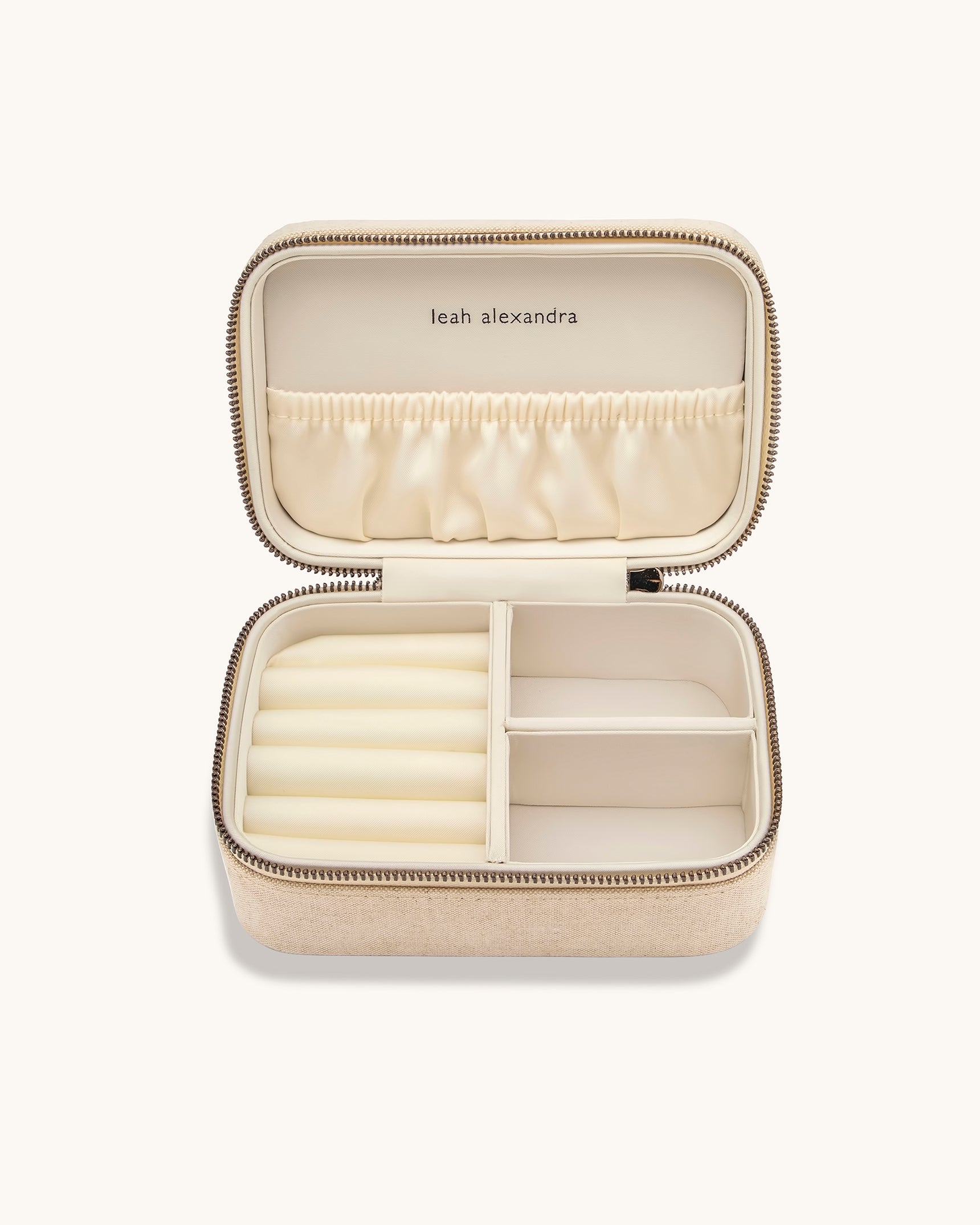 Elegant Jewelry Box with Soft Linen Interior - Perfect for Organizing Necklaces, Rings & Earrings | Gift Idea for Women | Home Decor & Travel Storage Solution