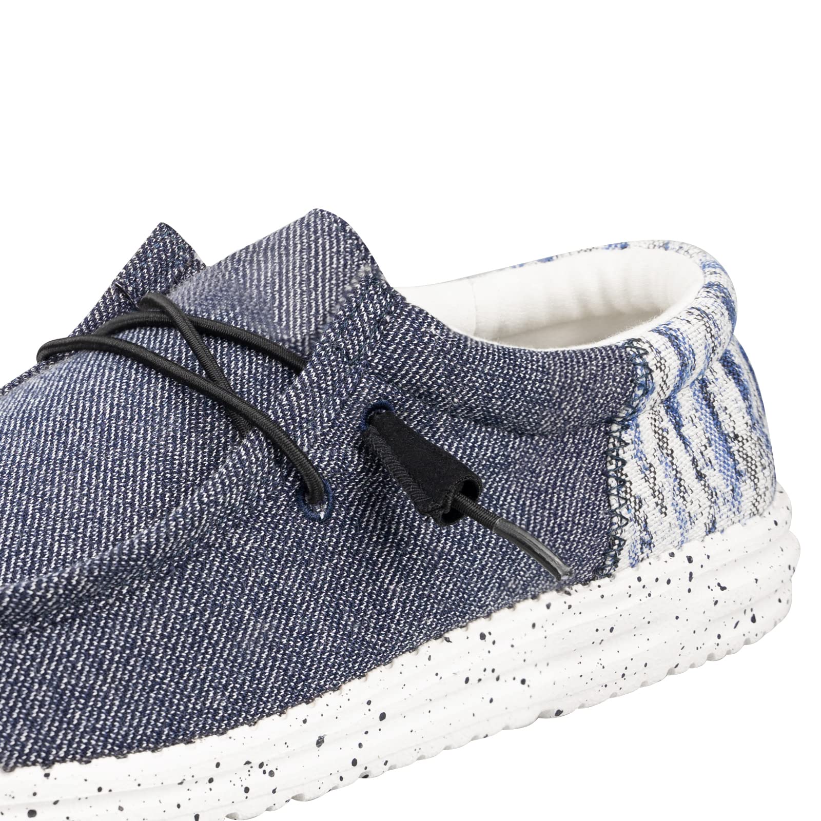 2 Pairs Elastic Shoelaces for Hey Dude Shoes - Comfortable No-Tie Replacement Laces for Casual Wear, Walking & Travel