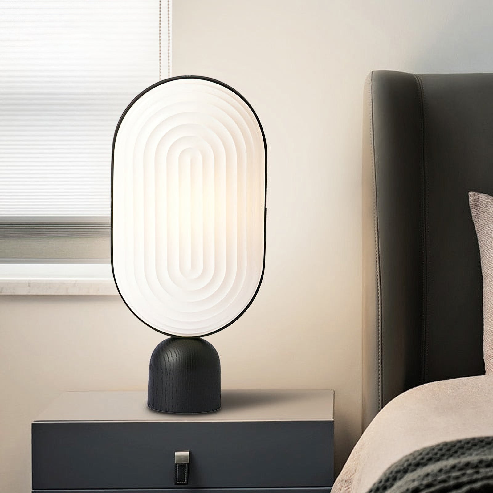 Modern Arc Table Lamp - Adjustable LED Desk Light for Home Office, Reading & Study - Sleek Design with Dimmable Brightness for Bedroom, Living Room & Workspace