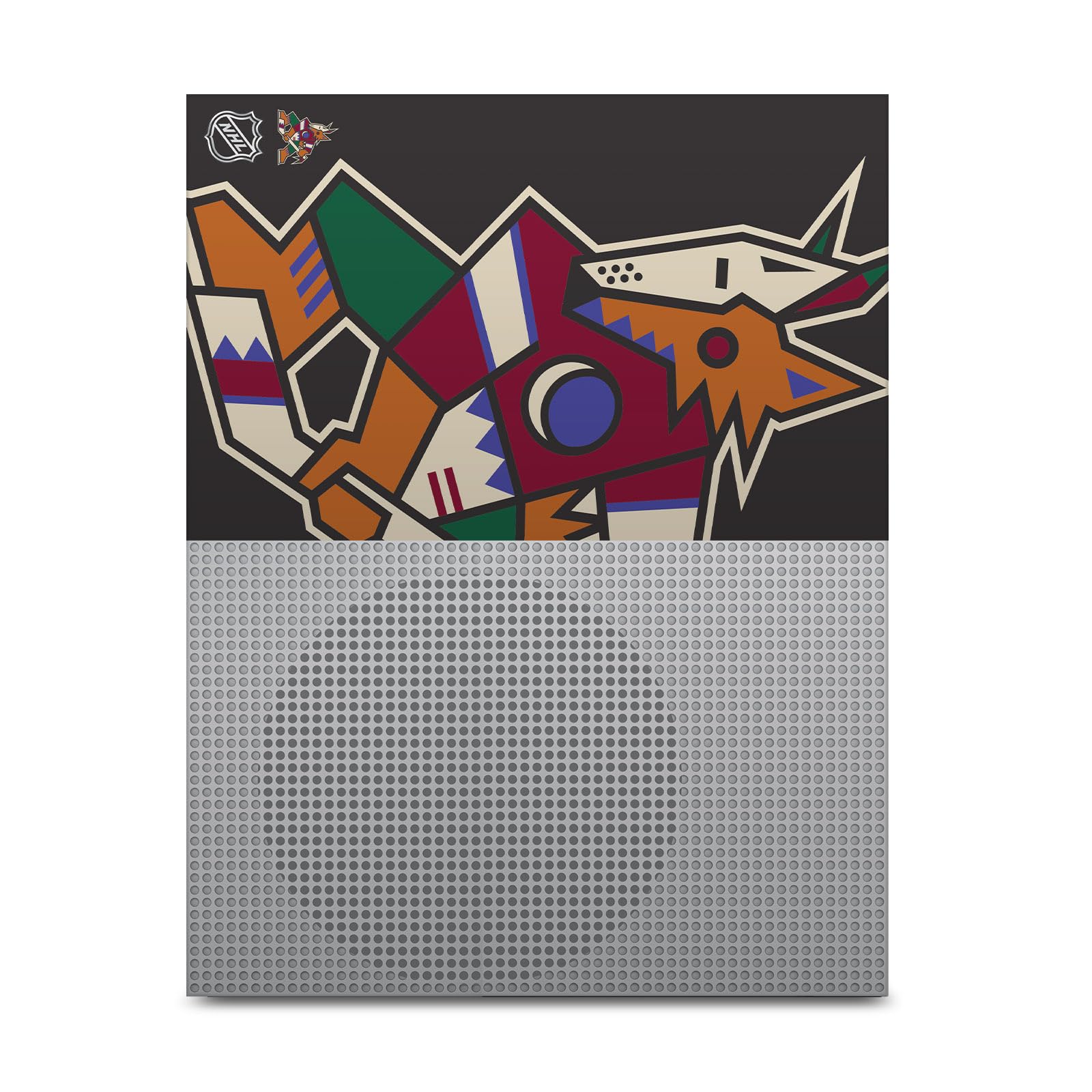 Official NHL Arizona Coyotes Vinyl Gaming Skin Sticker Bundle - Compatible with Xbox One S Console & Controller - Durable, Customizable Decals for Enhanced Gaming Experience - Perfect for Sports Fans & Gamers
