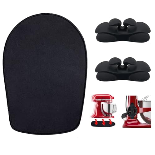4.5-5Qt Mat(black)+2 black Mixer Accessories