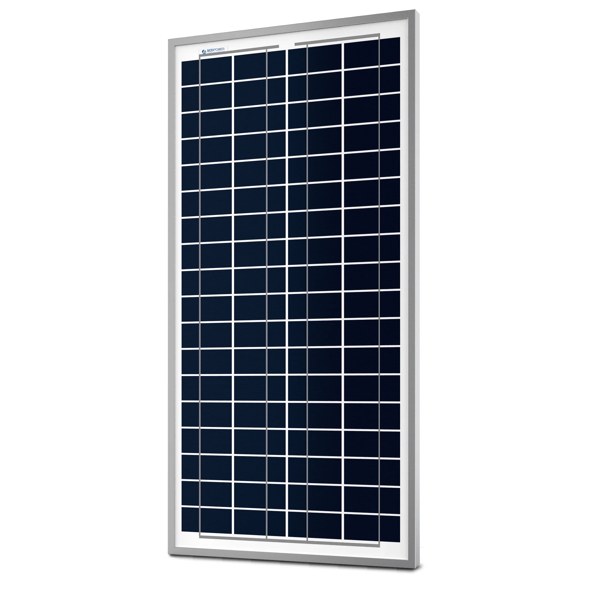 ACOPOWER 35W 12V Polycrystalline Solar Panel for RV, Boat, Off-Grid Power - High Efficiency Portable Solar Charging Solution