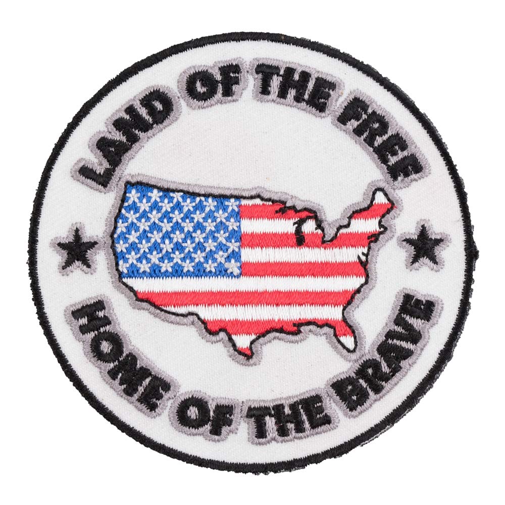 American Flag Patch - USA Patriotic Embroidered Iron-On/Sew-On Patch for Jackets, Hats & Bags - Perfect for 4th of July, Veterans Day & Military Apparel
