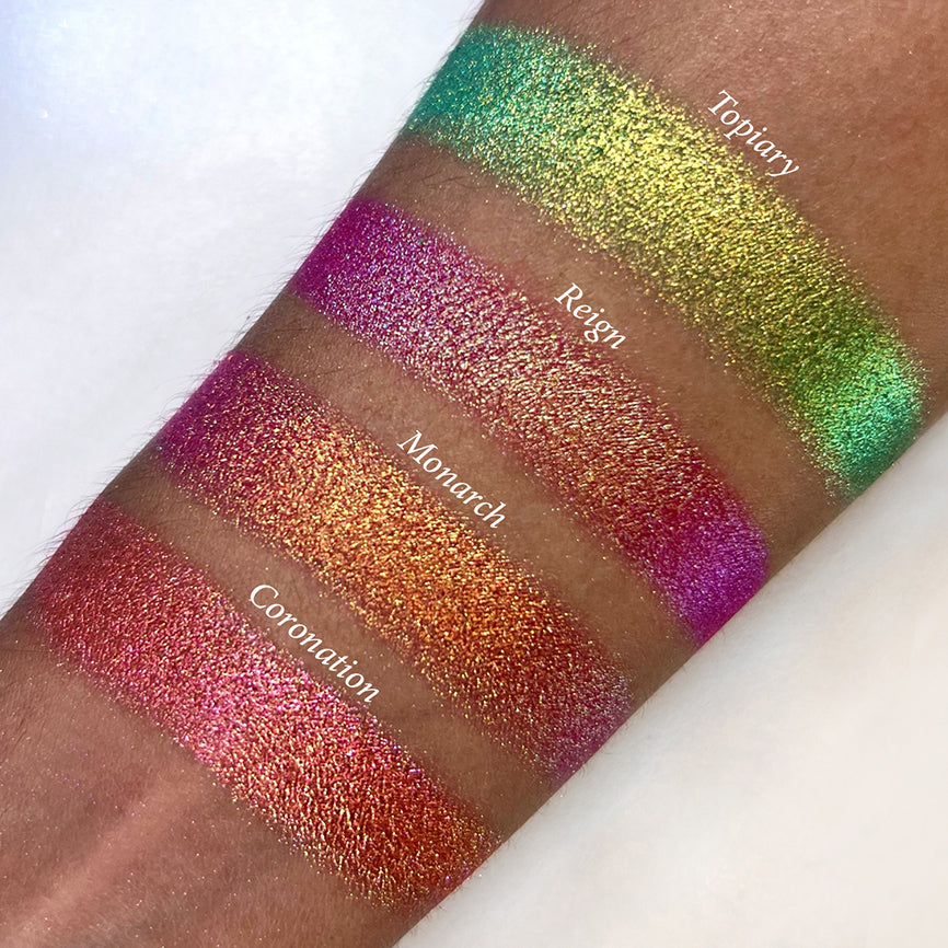 Coronation Vibrant Multichrome Eyeshadow Palette - Long Lasting Highly Pigmented Makeup for Party, Halloween & Special Occasions