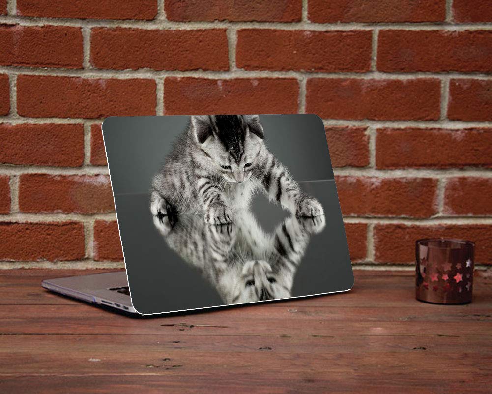 Cute Cat Design Durable Hard Rubberized Case for MacBook Air 13 Inch (A1369/A1466, 2010-2017 Models) - Perfect for Pet Lovers & Office/College Use