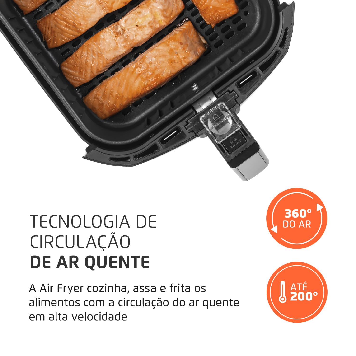 Mondial AFN-50-BI 5L Air Fryer - Oil Free Fryer, 1900W, 110V, Black/Stainless Steel - Perfect for Healthy Cooking, Crispy Snacks & Family Meals
