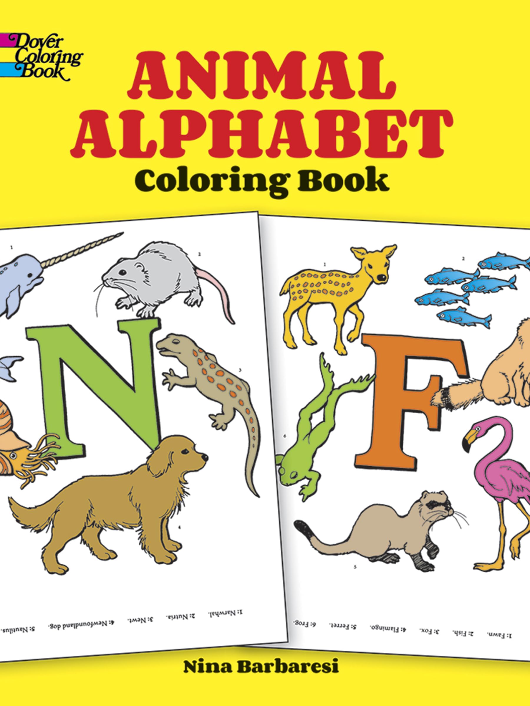 Animal Alphabet Coloring Book for Kids - ABC Learning & Fun Activities | Dover Alphabet Coloring Books | Perfect for Preschool, Homeschool & Early Education