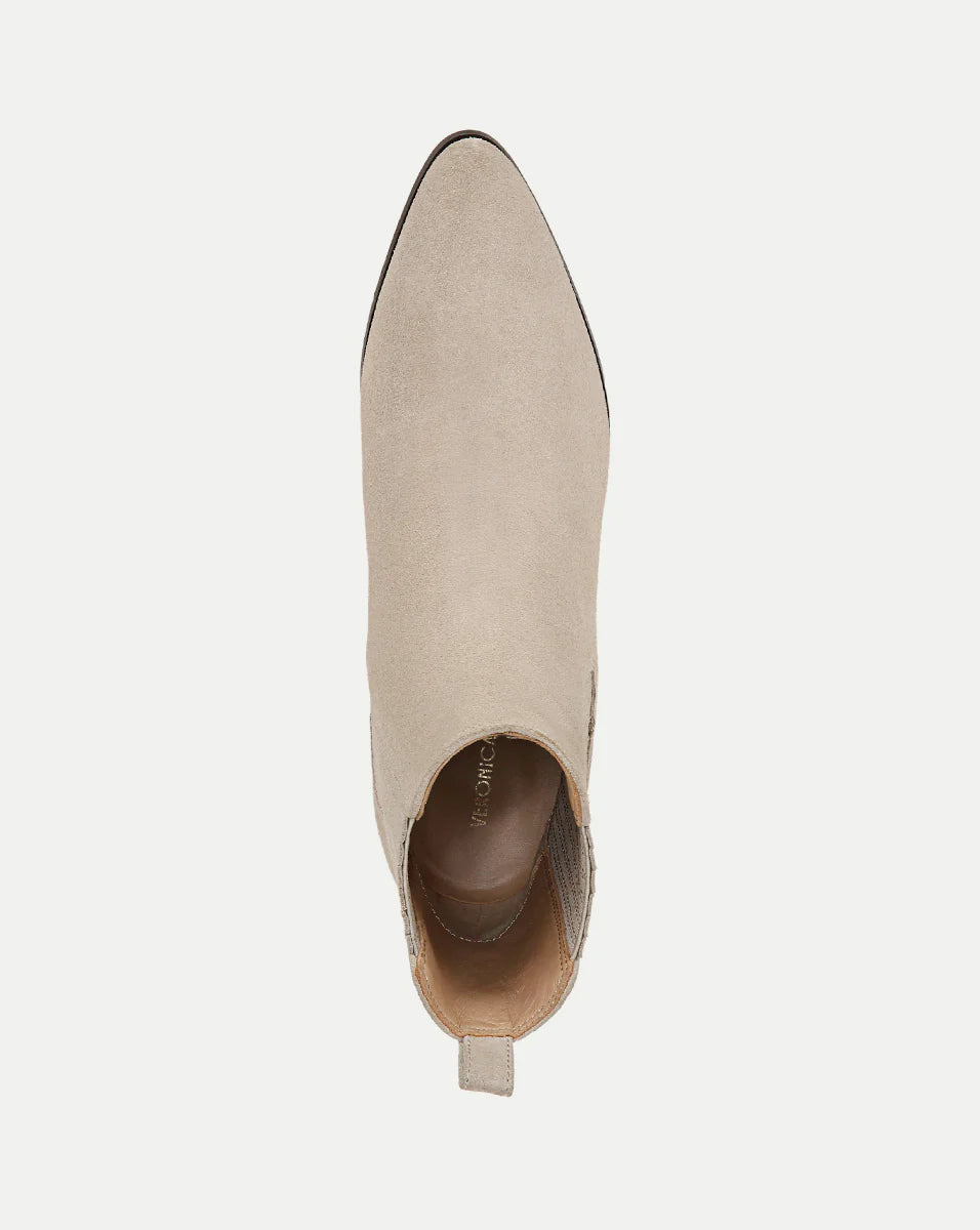 Alina Suede Bootie Women's Ankle Boots - Ecru Color, Comfortable & Stylish for Fall & Winter Fashion, Perfect for Office, Dating & Casual Outfits