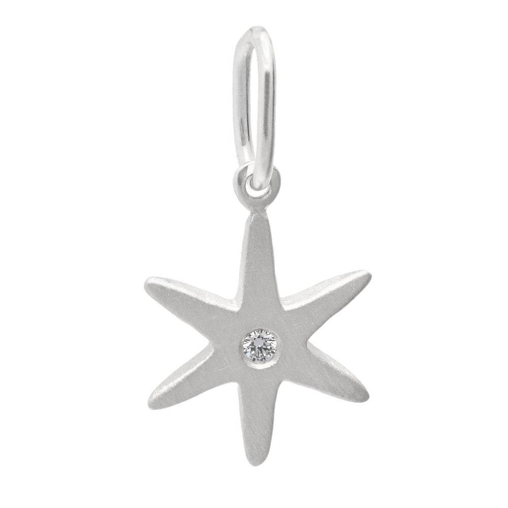 Diamond Center Star Charm Pendant Necklace - Elegant 14K Gold Plated Jewelry for Women - Perfect for Valentine's Day, Anniversary & Special Occasion Gifts
