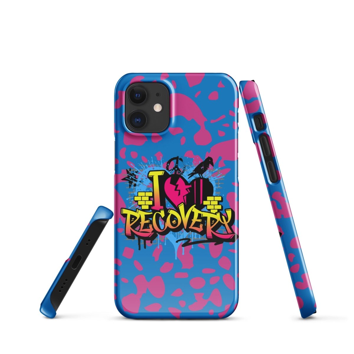 I Love Recovery iPhone Snap Case - Sobervation - Durable Protective Cover for iPhone - Perfect for Sober Living & Recovery Support