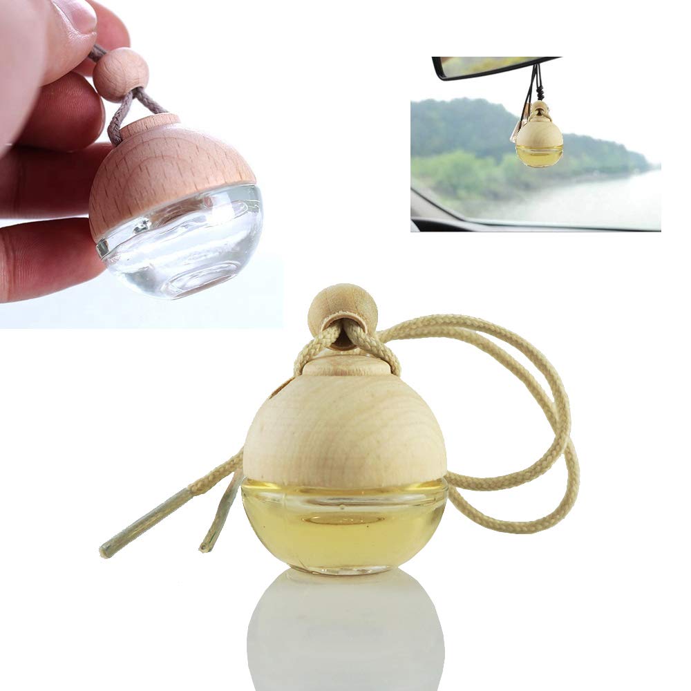 4-Piece Hanging Air Freshener Diffuser Bottles for Car, Home & Office - Long-Lasting Scented Perfume Oil Diffusers | Perfect for Vehicles, Work Desks & Small Spaces