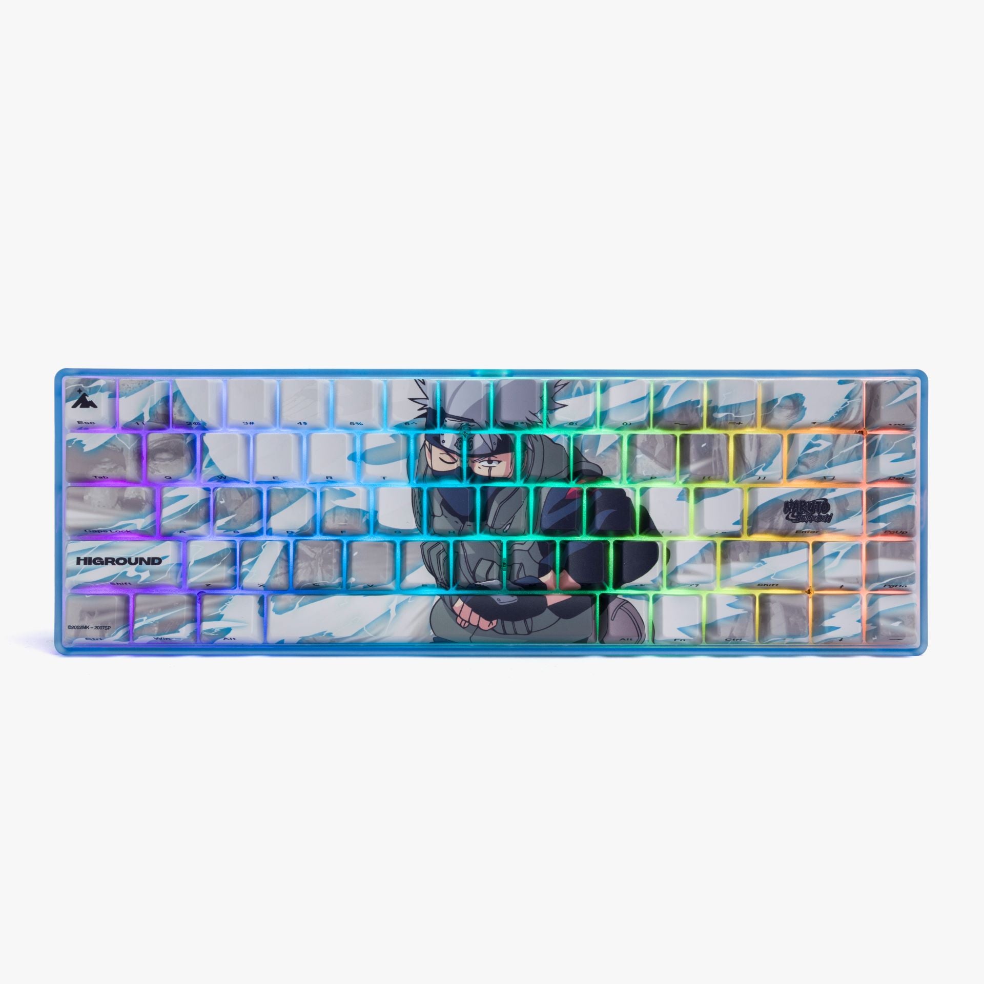 Naruto x HG Basecamp 65% Mechanical Keyboard - Kakashi Hatake Anime Themed RGB Gaming Keyboard for PC/Mac - Perfect for Anime Fans & Gamers