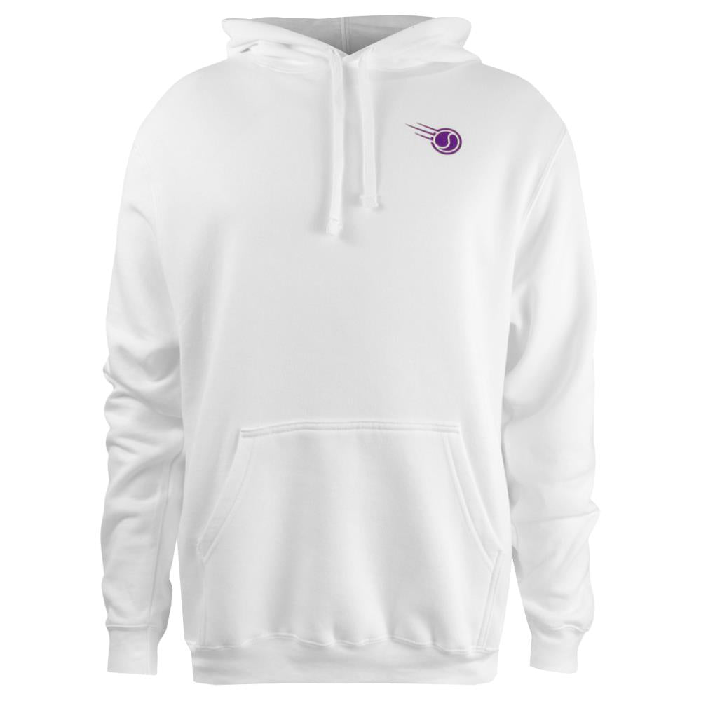 Unisex Grunge Court Hoodie for Tennis & Casual Wear - White | Stylish & Comfortable Sweatshirt for Men & Women - Perfect for Training, Matches & Everyday Fashion