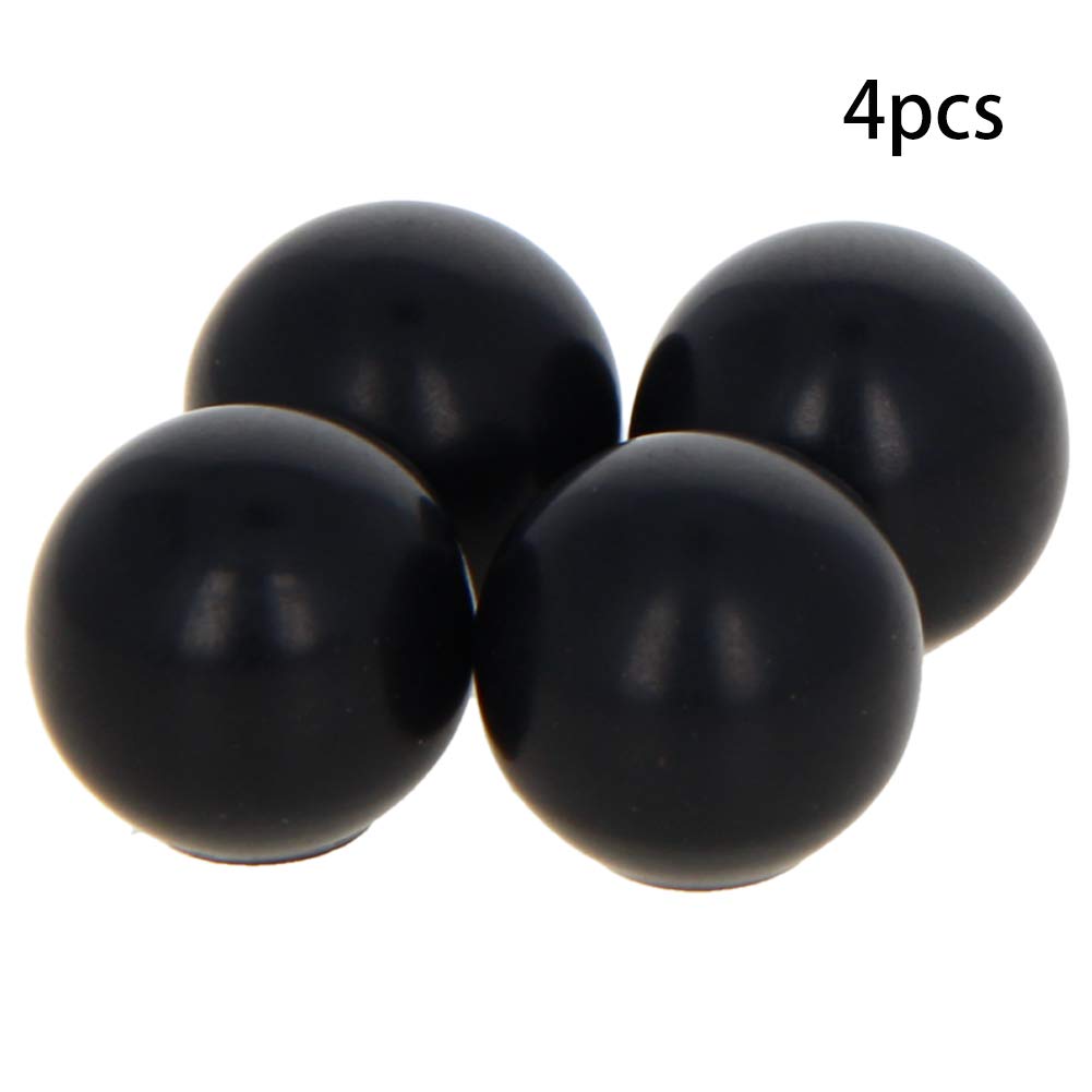 4Pcs Black Bakelite Ball Knobs with M5 Female Thread - 16mm Diameter Smooth Spherical Handles for Lawn Mowers & Exercise Equipment - No Twist Design, Durable Thermoset Construction for Easy Grip and Control