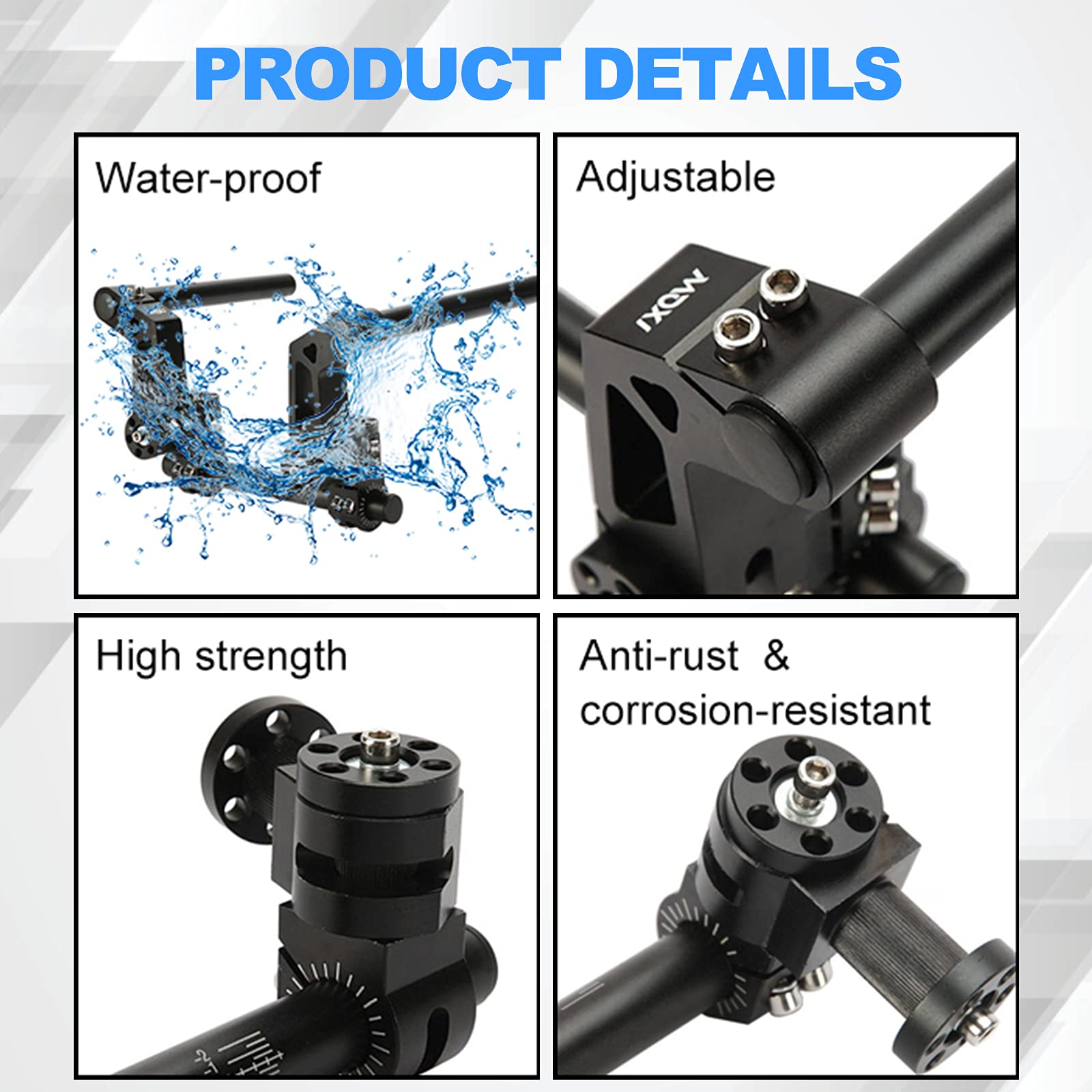 **22MM Adjustable Motorcycle Handlebars - 7/8