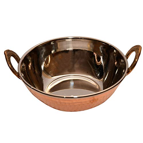 Premium Stainless Steel & Copper Thali Set - Traditional Indian Dinnerware for Restaurants, Hotels & Home Dining | Elegant Diwali Gift for Festive Celebrations & Family Gatherings