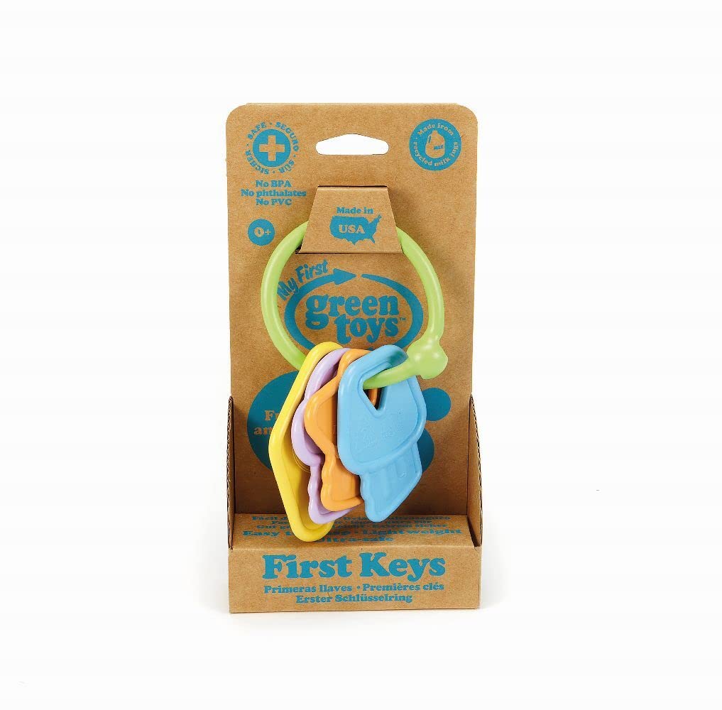 Green Toys First Keys - Eco-Friendly Baby Toy for Early Learning & Motor Skills Development | Perfect for Teething, Sensory Play & Toddler Gift
