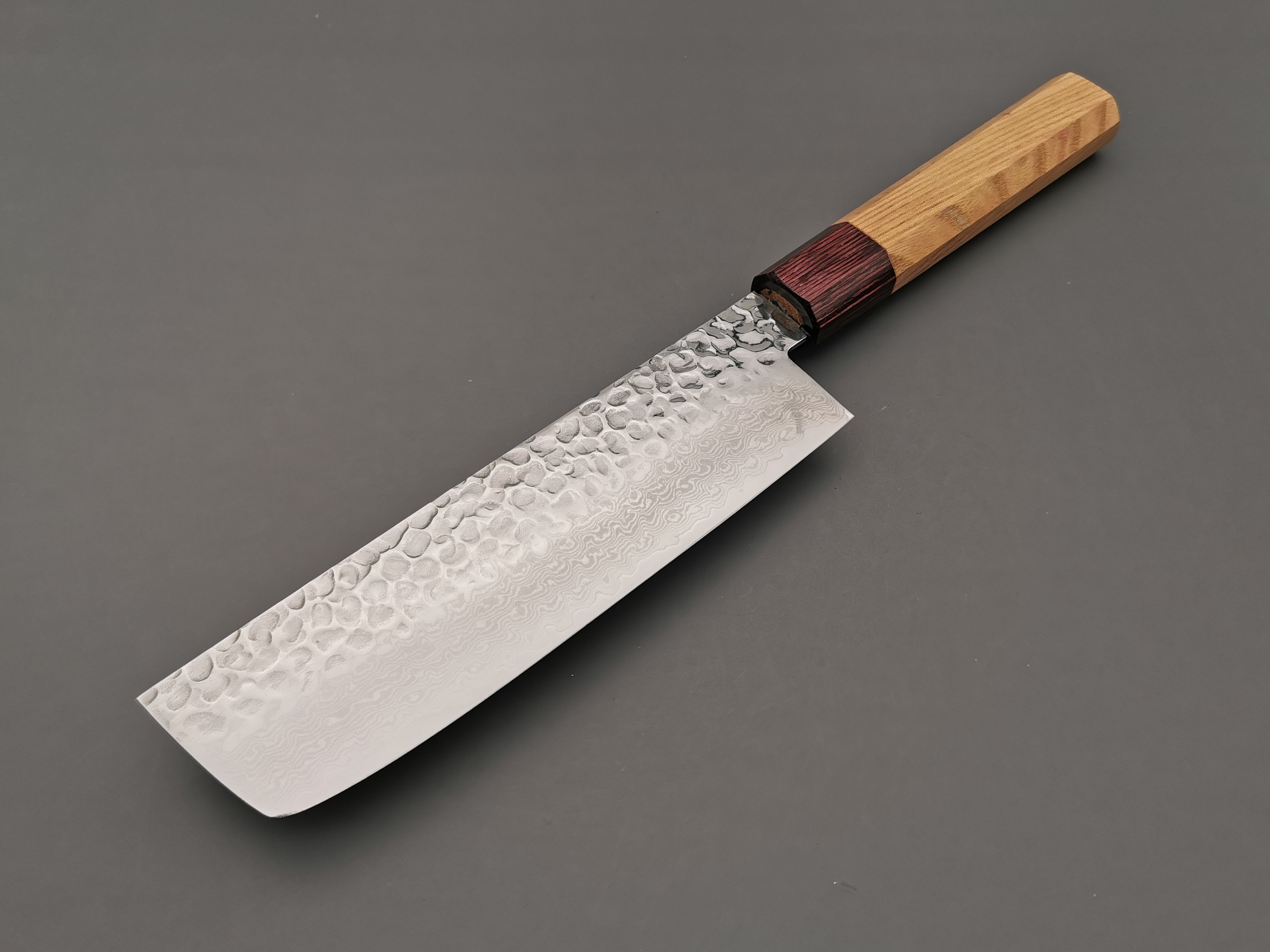 Premium Sakai Takayuki 33-Layer Damascus Nakiri Knife - Japanese Vegetable & Herb Chopping Knife for Professional Chefs & Home Cooking
