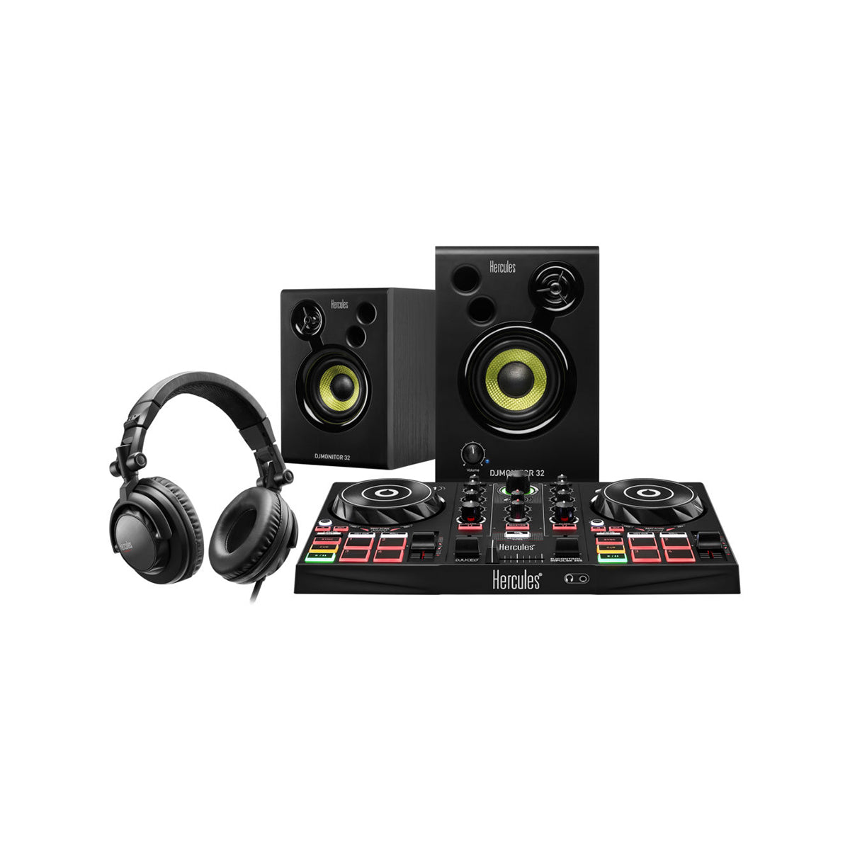 Hercules DJ Learning Kit - Professional DJ Controller & Mixer for Beginners | Perfect for Home Studios, Parties & Live Performances