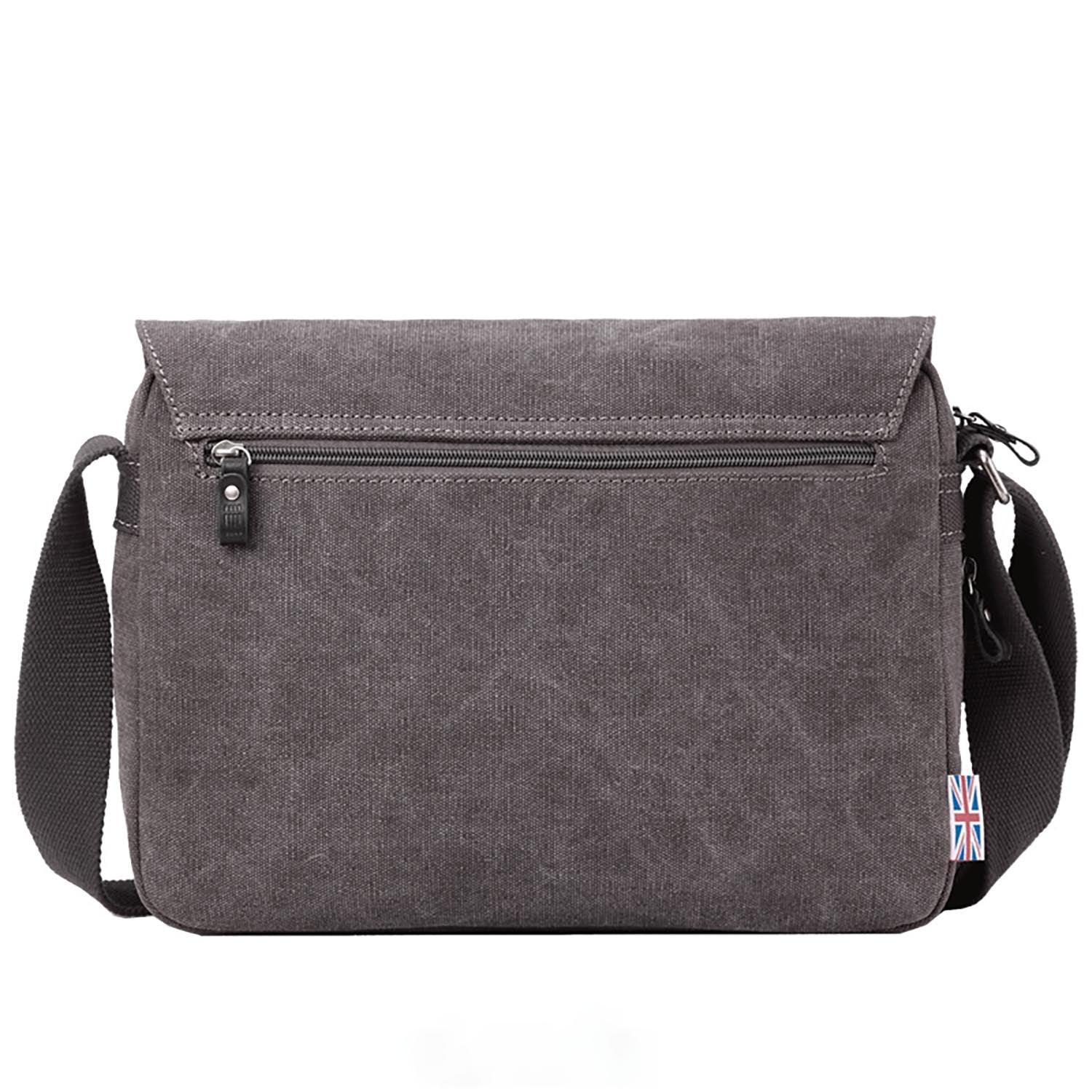 L1577 Troop London Classic Messenger Bag for Men & Women - Medium Size Genuine Leather Crossbody Bag - Perfect for Work, Travel & Everyday Use