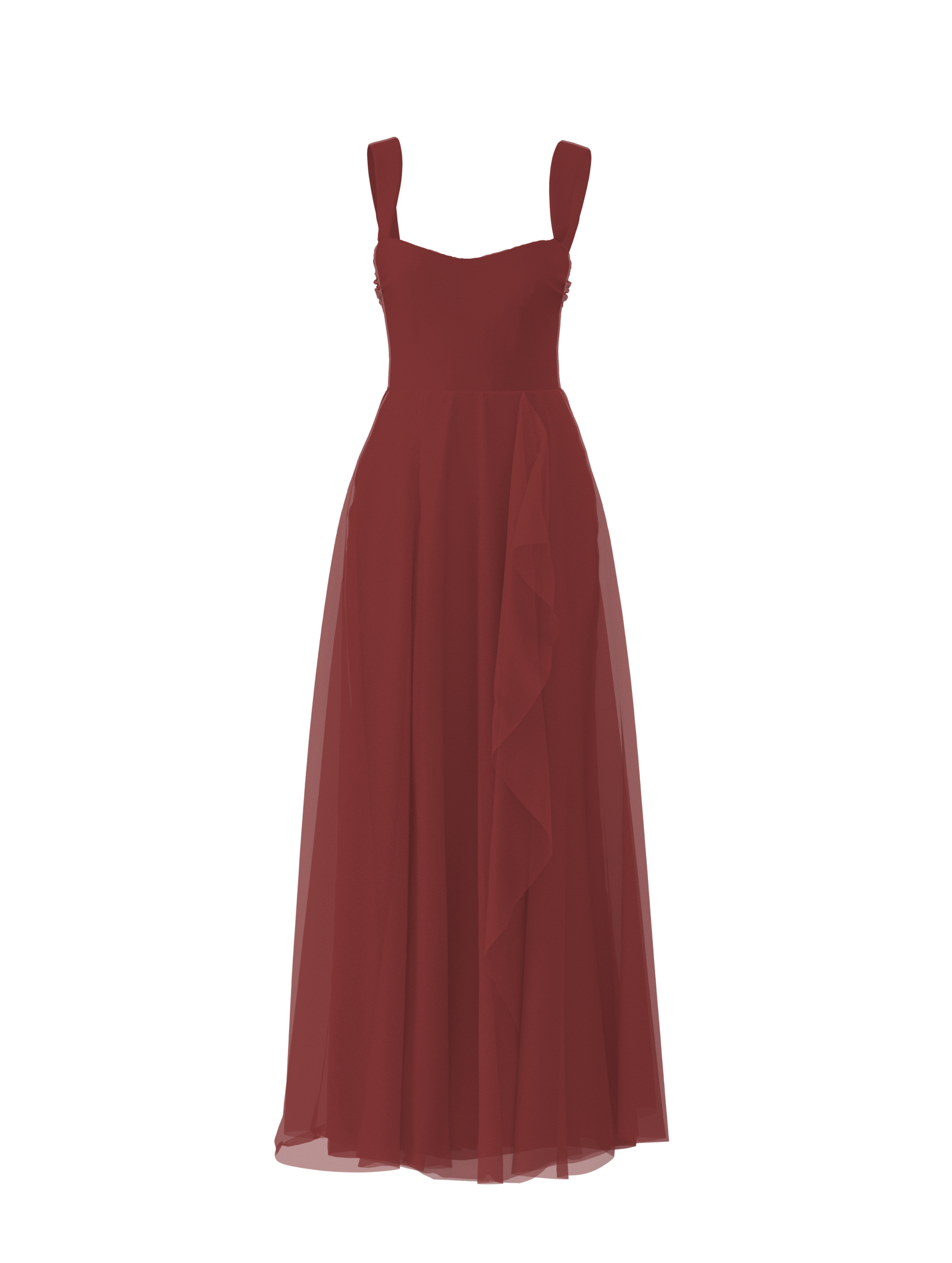 Alexis Bodice & Jaycie Skirt Set in Cayenne Red - Perfect for Parties, Weddings, and Special Occasions