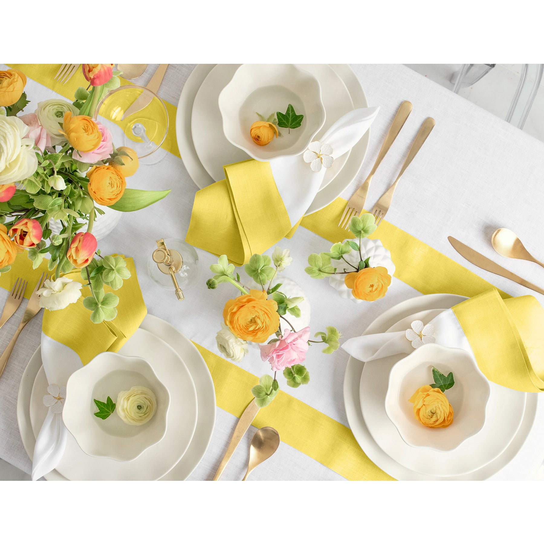 Elegant Contempo Table Runner - Premium Cotton Linen Blend for Dining Room Decor, Wedding, and Holiday Table Settings